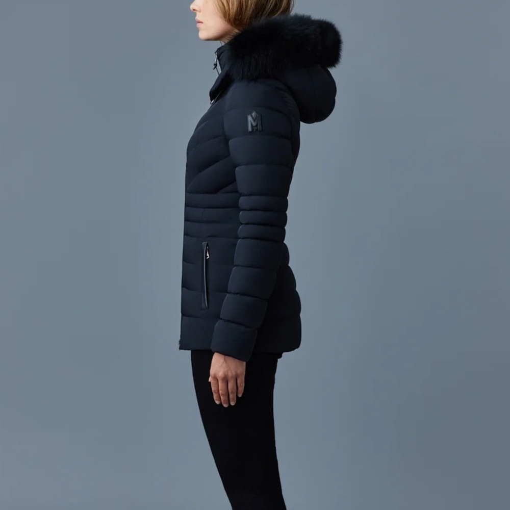 Mackage Navy Blue Down Jacket - Picture 9 of 10